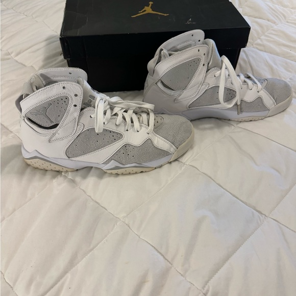 Air Jordan 7 Retro 23 White/Metallic Silver Men’s Size 9 - Picture 2 of 15